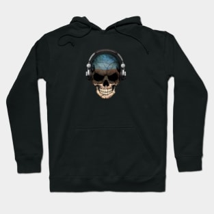 Dark Skull Deejay with Estonian Flag Hoodie